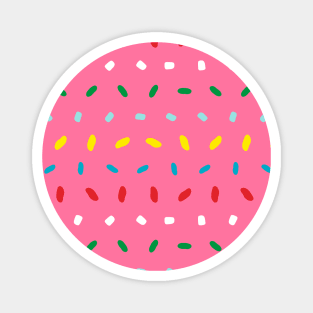 Shimmering colorful sprinkles Magnet